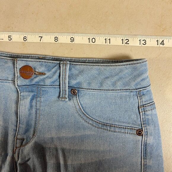 Evermore Acid Washed Denim Shorts 1 - Picture 7 of 11